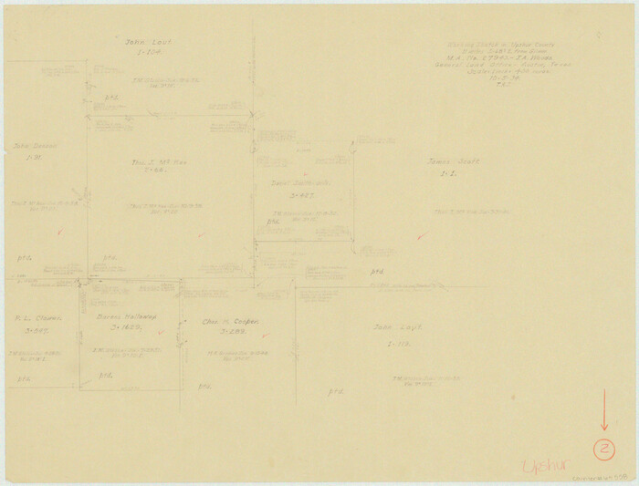 69558, Upshur County Working Sketch 2, General Map Collection