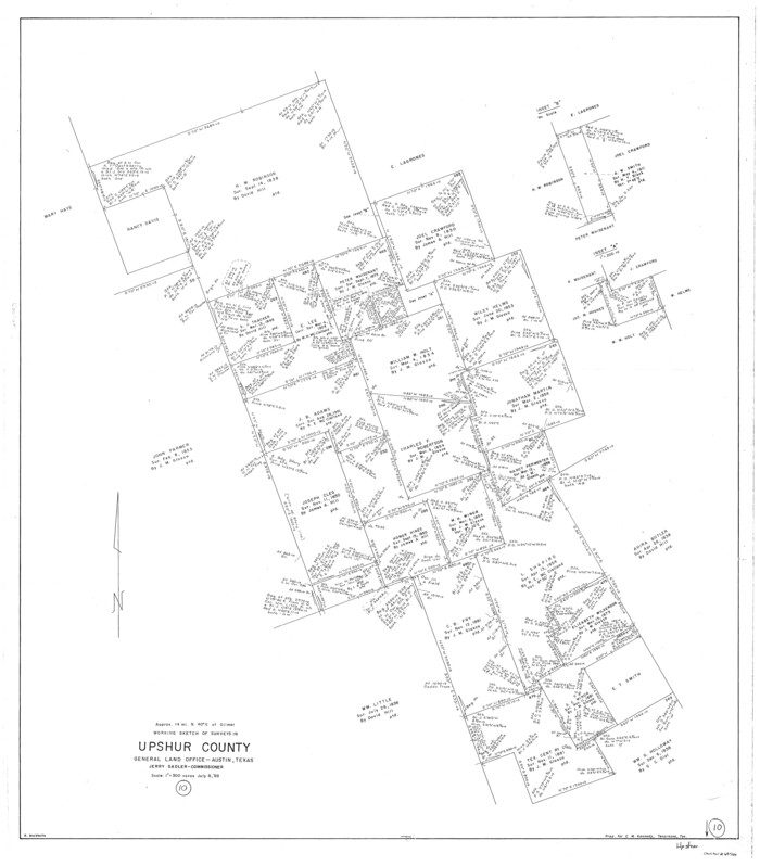 69566, Upshur County Working Sketch 10, General Map Collection