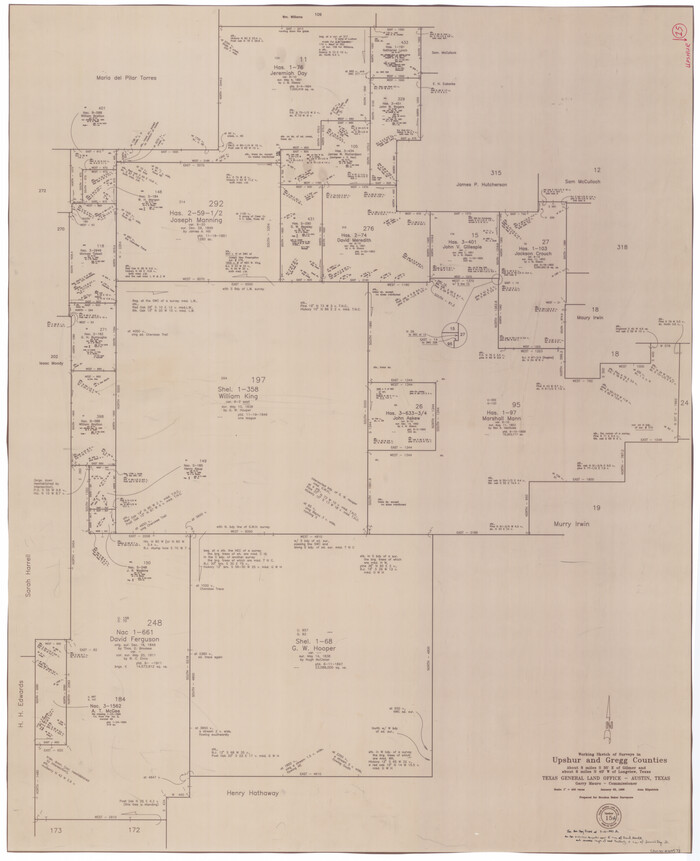 69573, Upshur County Working Sketch 15a, General Map Collection