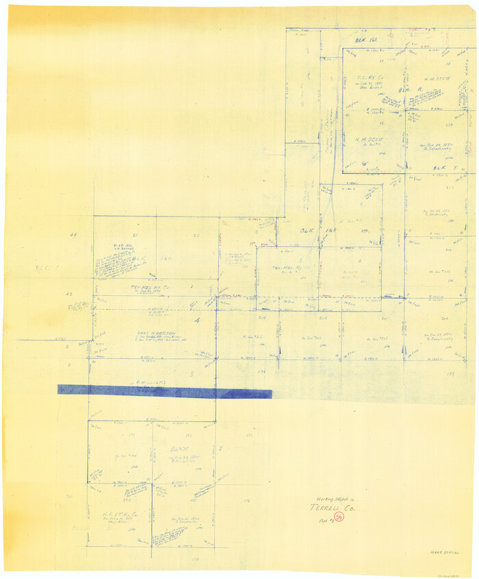 69577, Terrell County Working Sketch 56, General Map Collection
