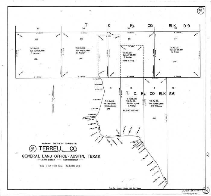 69580, Terrell County Working Sketch 59, General Map Collection