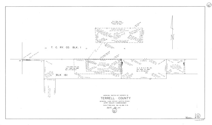 69582, Terrell County Working Sketch 61, General Map Collection