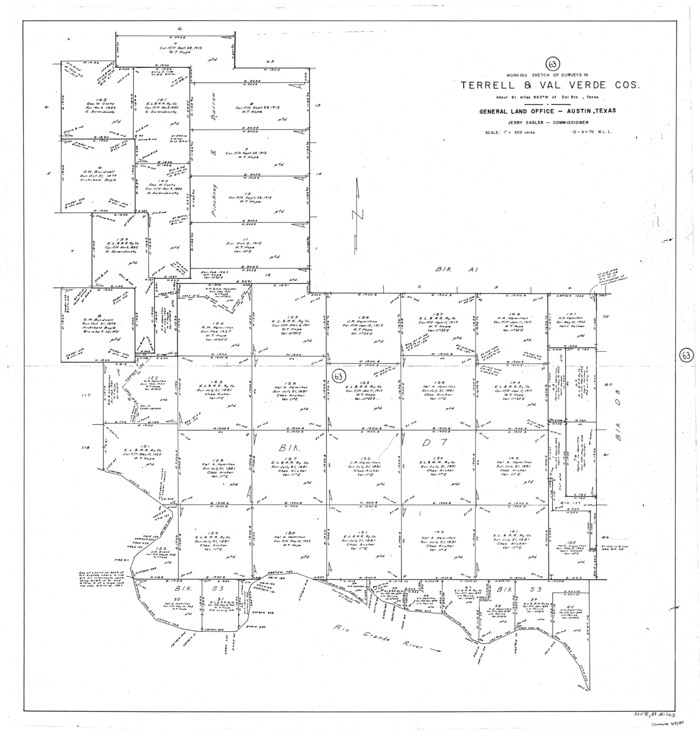 69584, Terrell County Working Sketch 63, General Map Collection