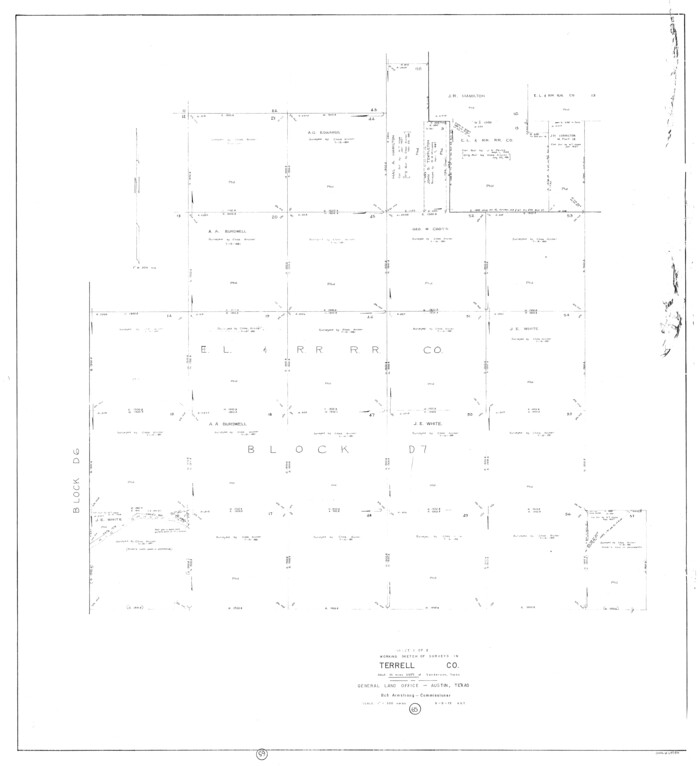 69586, Terrell County Working Sketch 65, General Map Collection