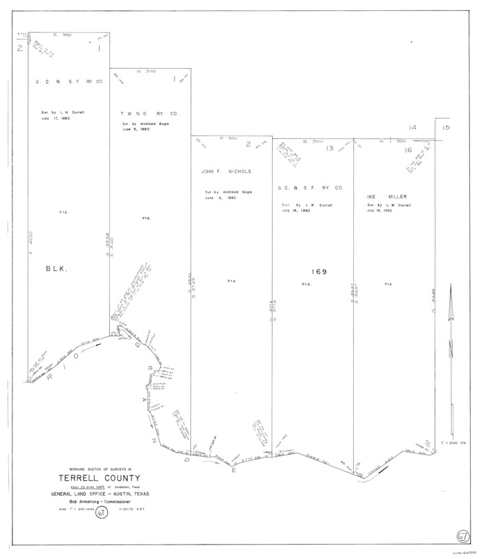 69588, Terrell County Working Sketch 67, General Map Collection