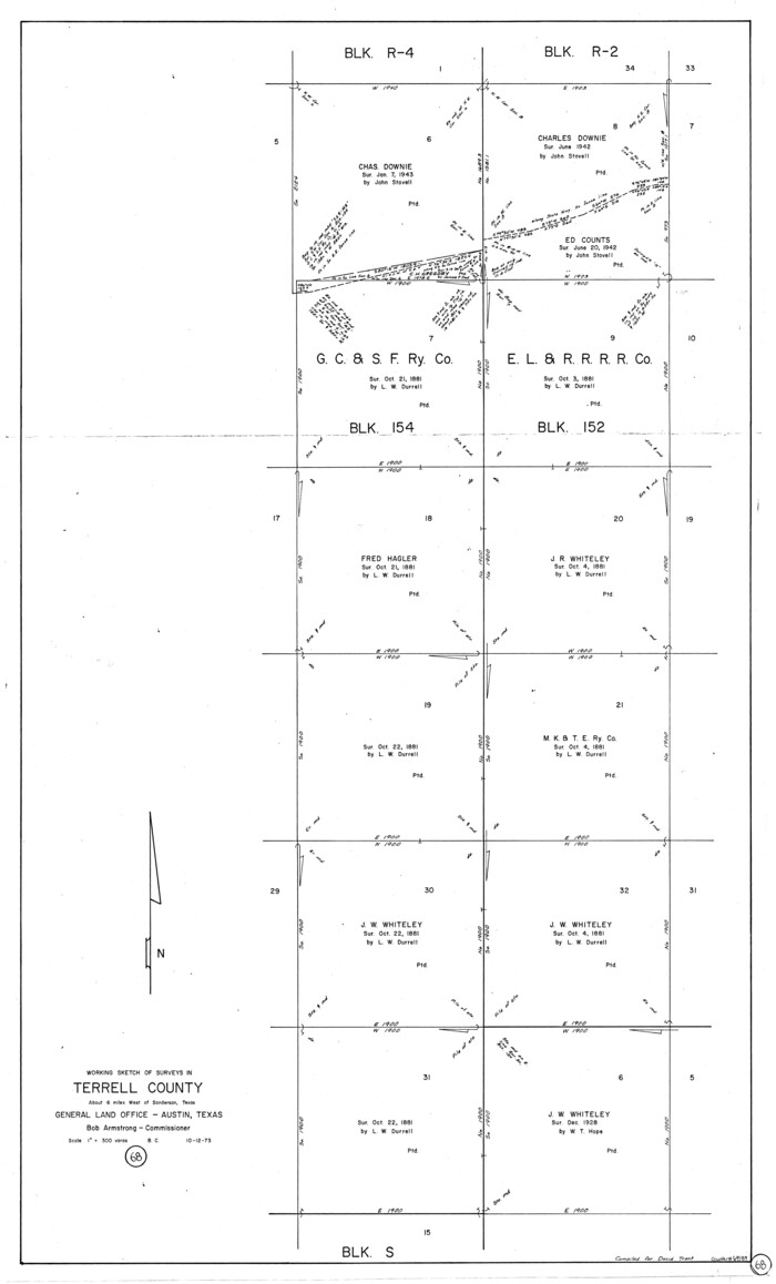 69589, Terrell County Working Sketch 68, General Map Collection