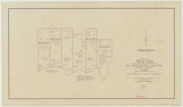 69608, Terrell County Working Sketch 84d, General Map Collection