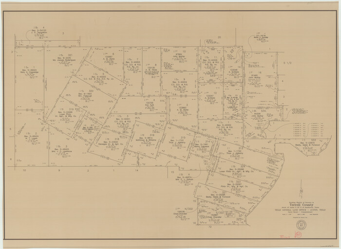 69609, Terrell County Working Sketch 85, General Map Collection