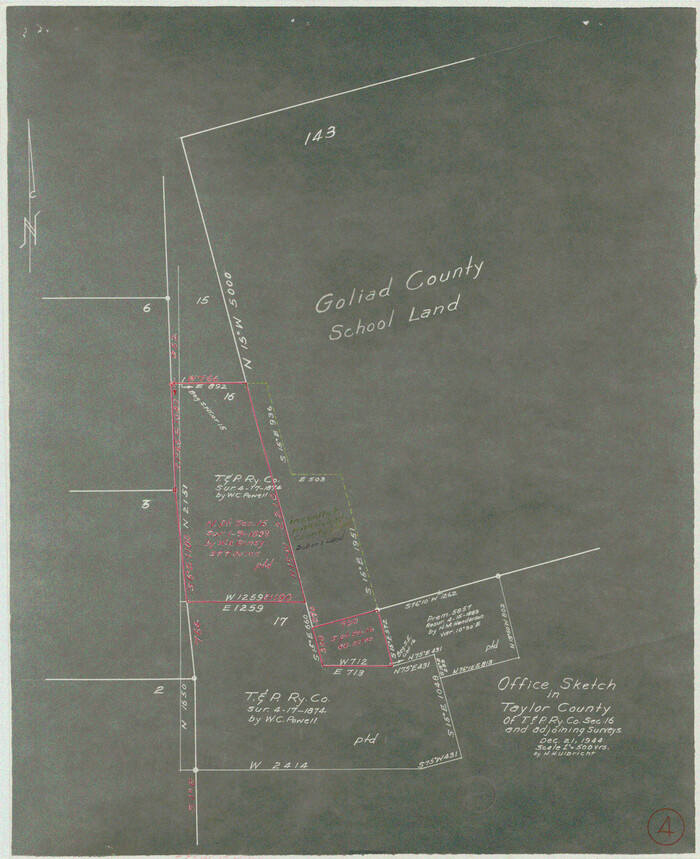 69613, Taylor County Working Sketch 4a, General Map Collection