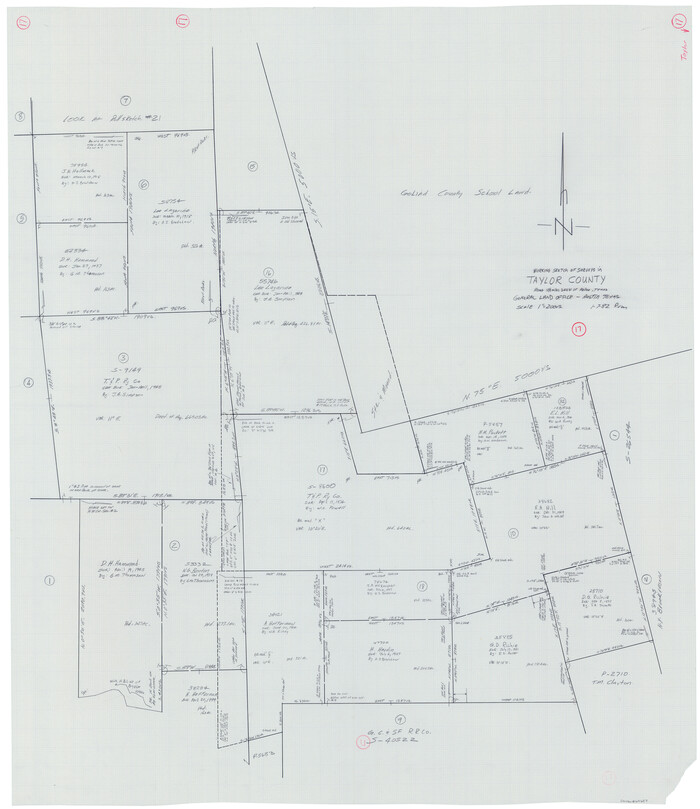 69627, Taylor County Working Sketch 17, General Map Collection