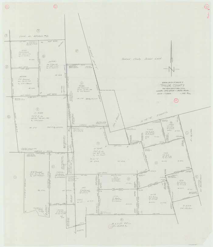 69627, Taylor County Working Sketch 17, General Map Collection