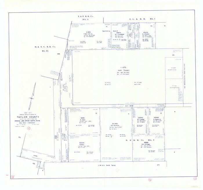 69628, Taylor County Working Sketch 18, General Map Collection