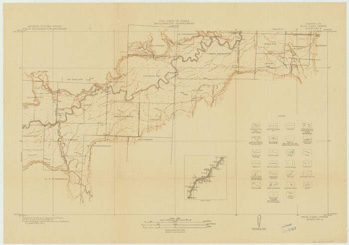 69659, Red River, Bois D'Arc Creek Floodway Sheet No. 4, General Map Collection