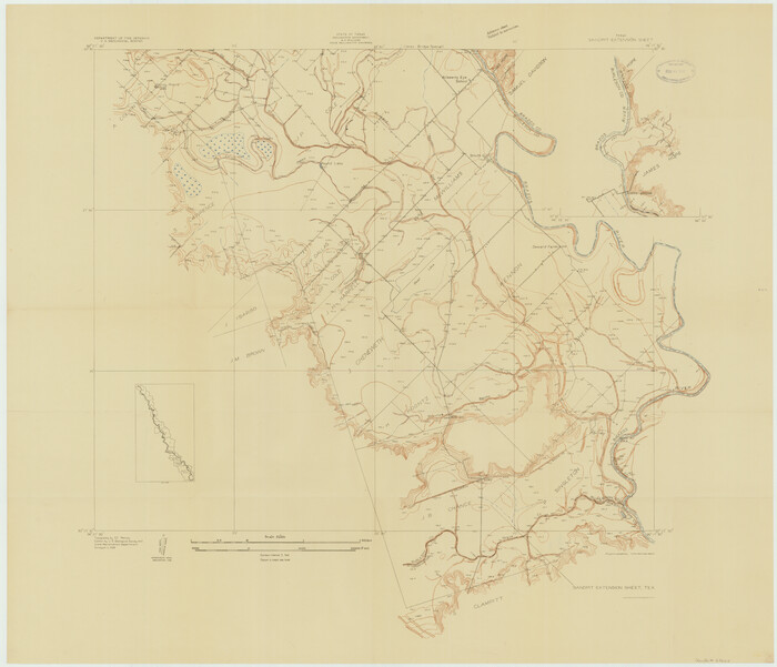 69663, Brazos River, Sandpit Extension Sheet, General Map Collection