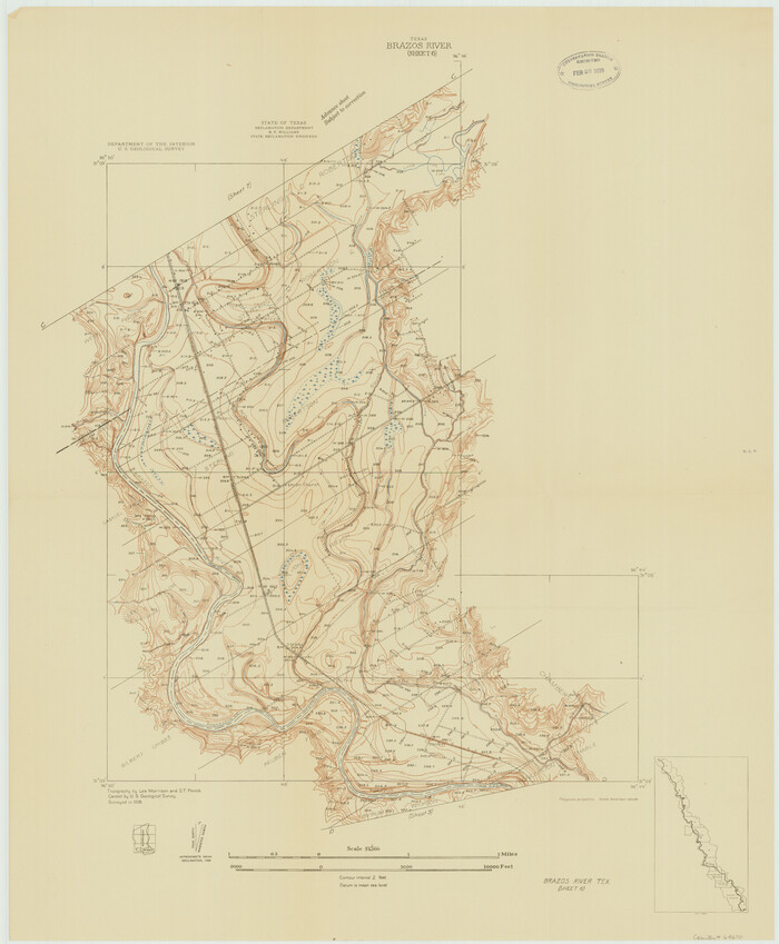 69670, Brazos River, Brazos River Sheet 6, General Map Collection