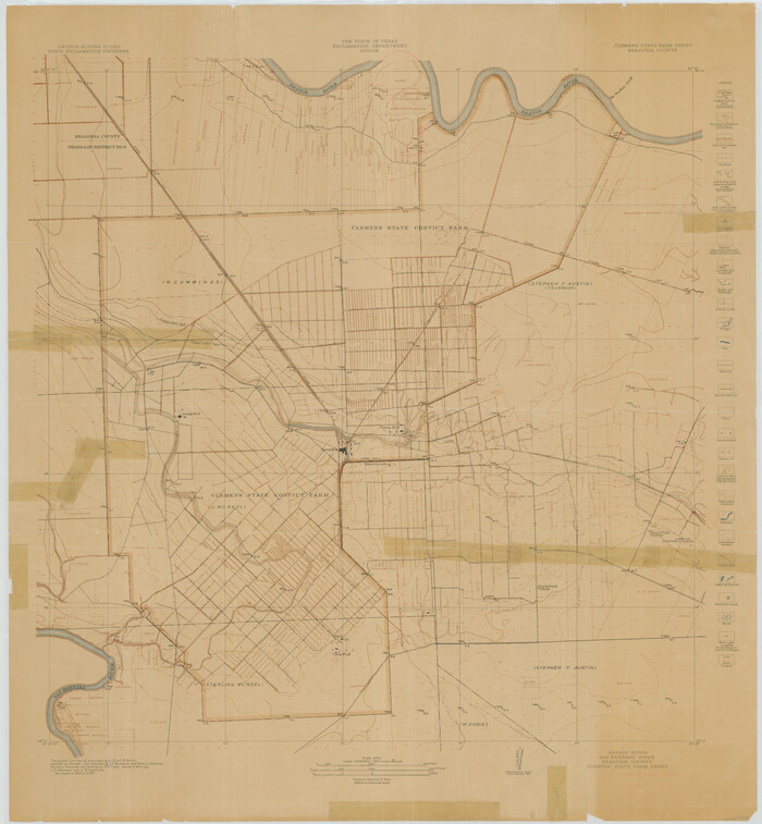69673, Brazos River, Clemens State Farm Sheet, General Map Collection