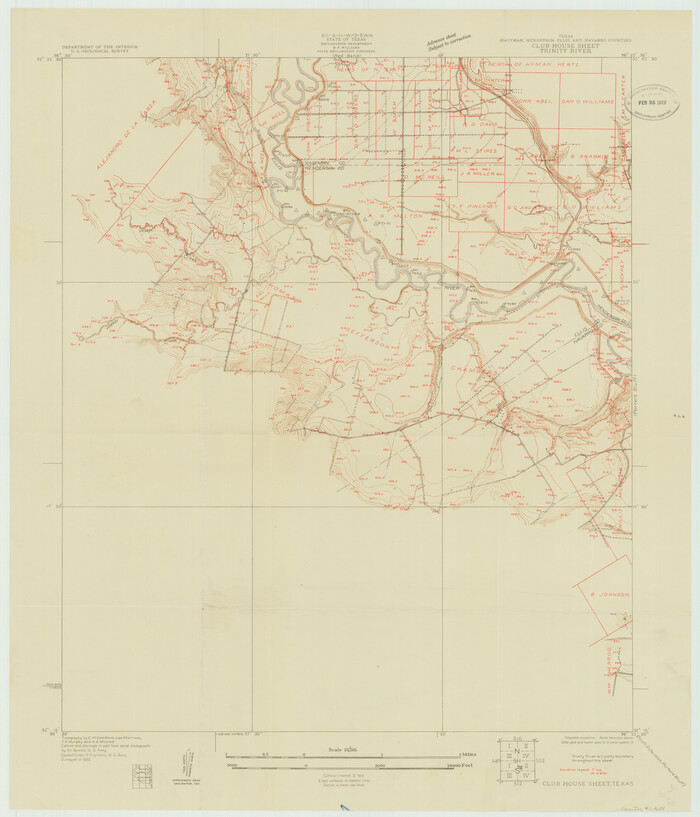 69688, Trinity River, Club House Sheet, General Map Collection
