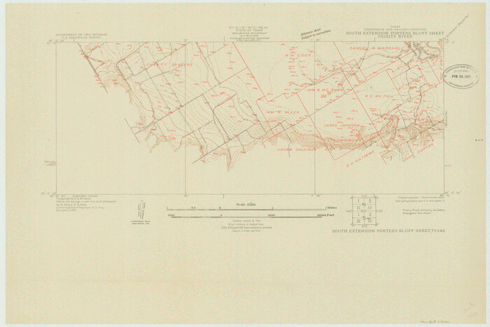 69690, Trinity River, South Extension Porters Bluff Sheet, General Map Collection