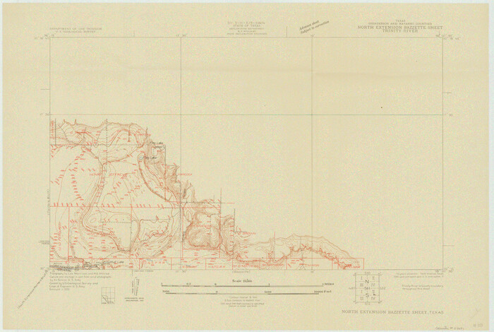 69691, Trinity River, North Extension Bazzette Sheet, General Map Collection