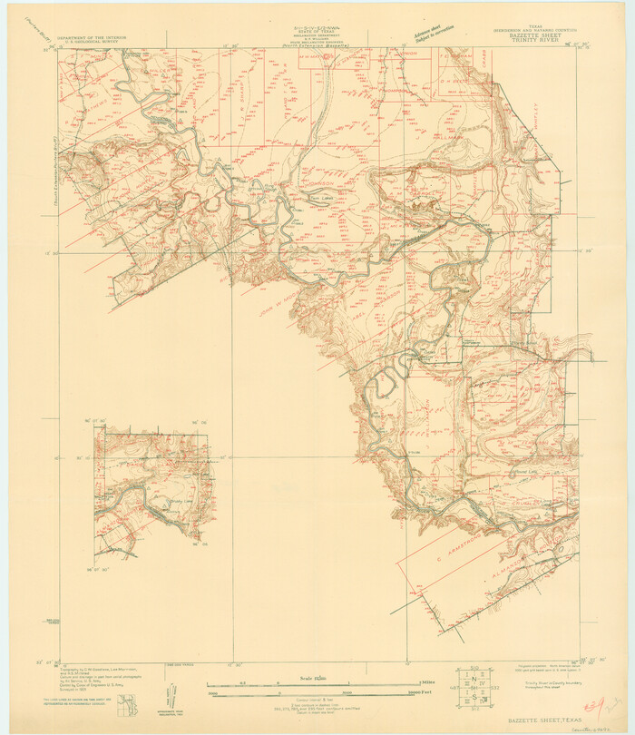 69692, Trinity River, Bazzette Sheet, General Map Collection
