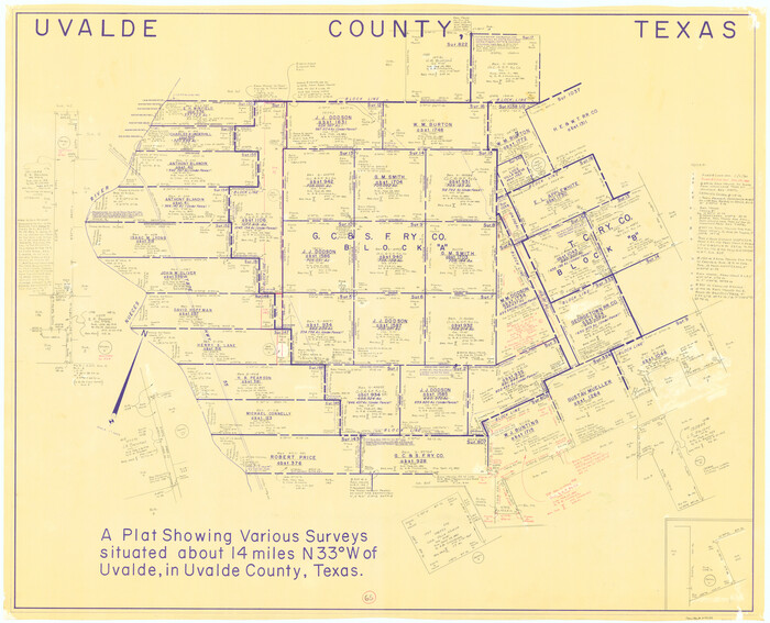 69696, Uvalde County Working Sketch 65, General Map Collection