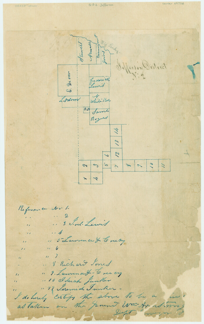 69726, [Surveys in the Jefferson District], General Map Collection