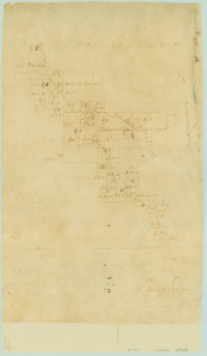 69728, [Surveys along the Cibolo, Balcones and Leon Creeks], General Map Collection