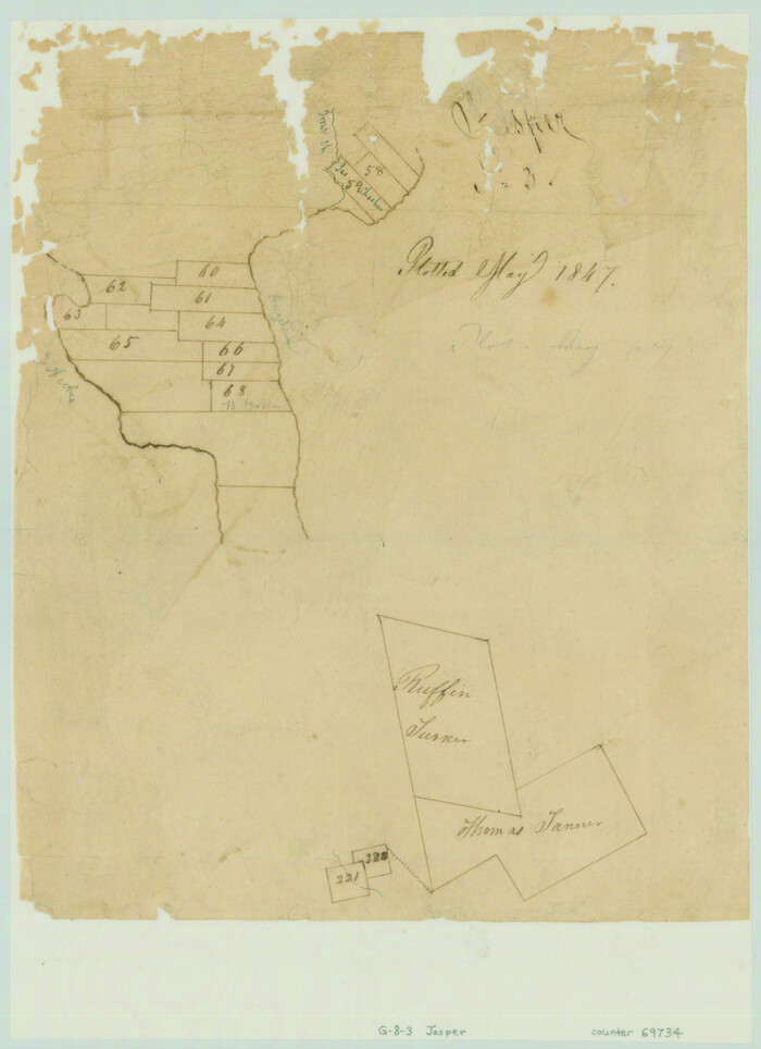 69734, [Surveys in the Jasper District], General Map Collection