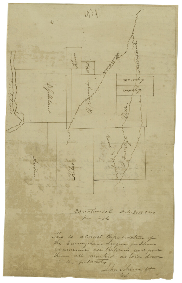 69736, Sketch of Colorado Co. presented by Mr. Mason, General Map Collection
