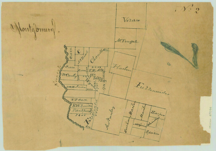 69744, [Surveys in the Montgomery District:  San Jacinto River and Caney Creek, Navidad, Navasota], General Map Collection