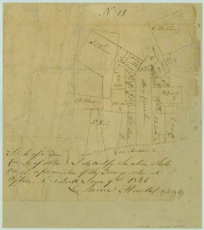 69758, [Surveys above the San Antonio Road], General Map Collection