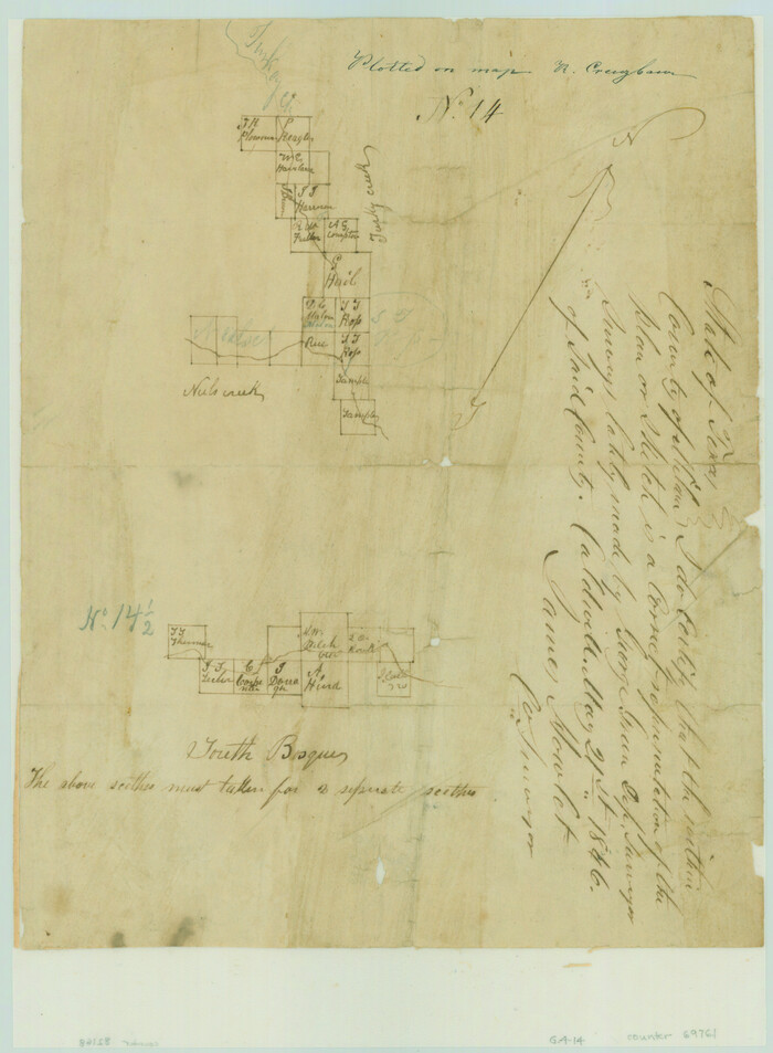 69761, [Surveys along Neils and Turkey Creeks], General Map Collection