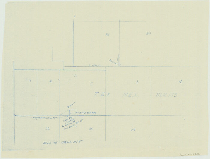 69802, Terrell County Working Sketch 53, General Map Collection