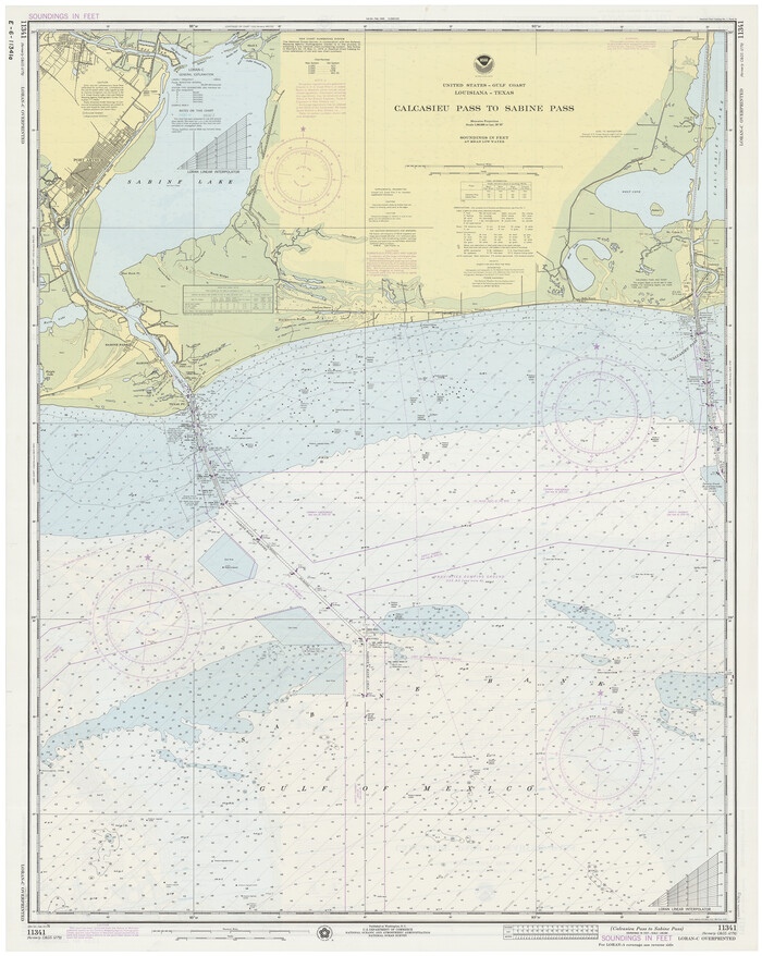 69813, Calcasieu Pass to Sabine Pass, General Map Collection
