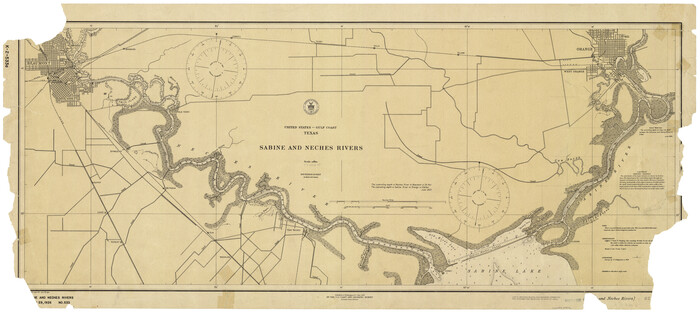 69816, Sabine and Neches Rivers, General Map Collection
