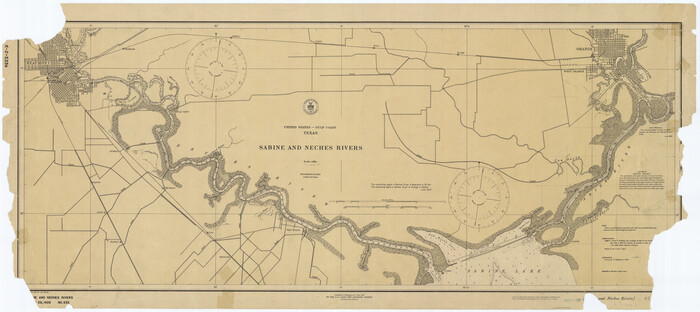 69816, Sabine and Neches Rivers, General Map Collection