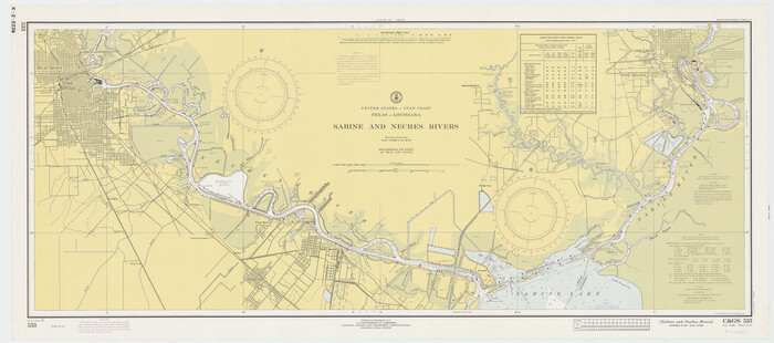 69817, Sabine and Neches Rivers, General Map Collection
