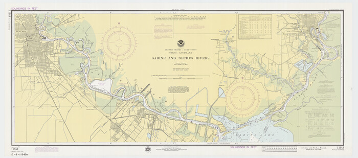 69819, Sabine and Neches Rivers, General Map Collection