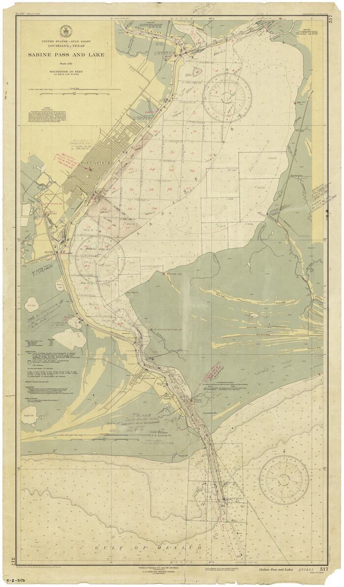 69822, Sabine Pass and Lake, General Map Collection
