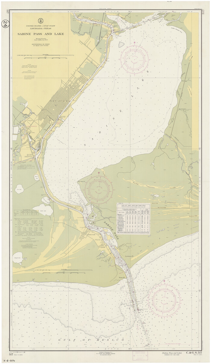 69823, Sabine Pass and Lake, General Map Collection