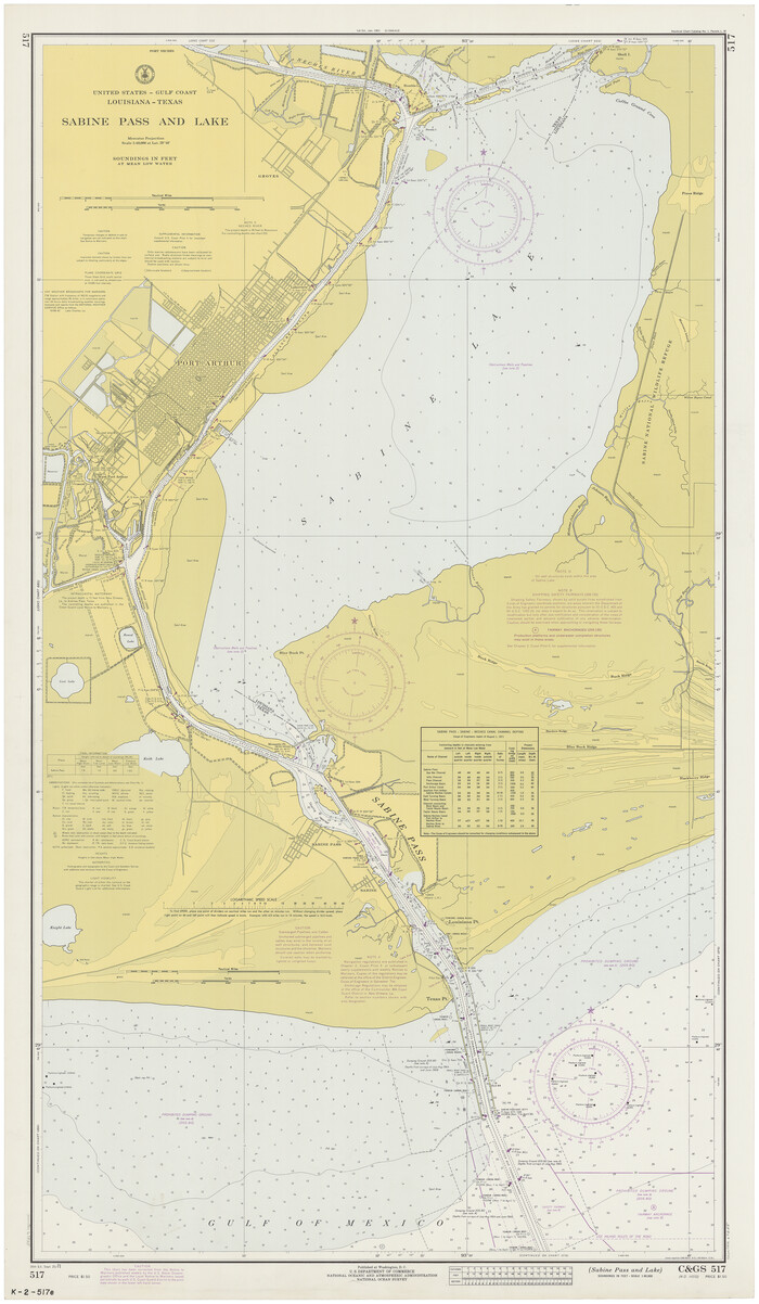 69825, Sabine Pass and Lake, General Map Collection