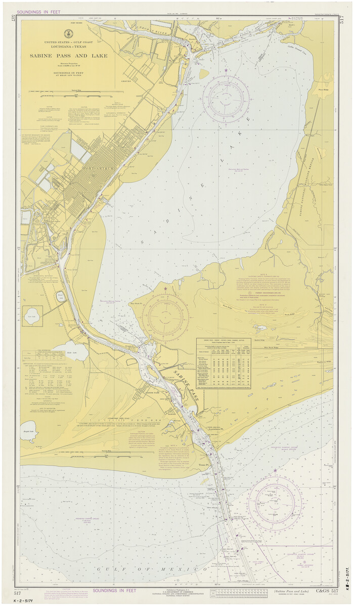 69826, Sabine Pass and Lake, General Map Collection