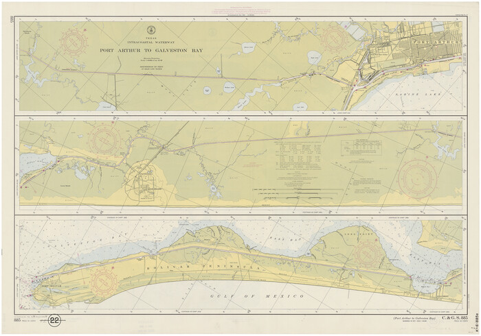 69830, Intracoastal Waterway - Port Arthur to Galveston Bay, General Map Collection