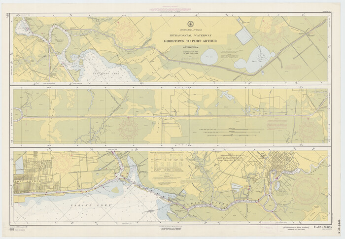 69831, Intracoastal Waterway - Gibbstown to Port Arthur, General Map Collection