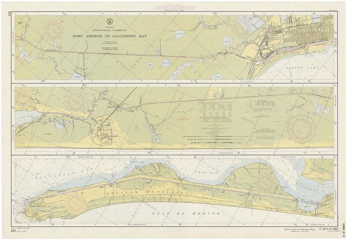 69832, Intracoastal Waterway - Port Arthur to Galveston Bay, General Map Collection
