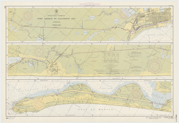 69832, Intracoastal Waterway - Port Arthur to Galveston Bay, General Map Collection