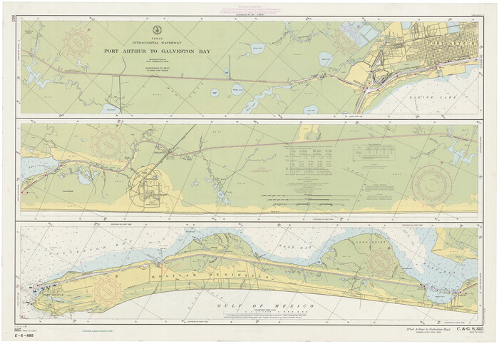 69834, Intracoastal Waterway - Port Arthur to Galveston Bay, General Map Collection