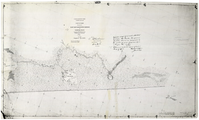69838, Coast of Texas from head of East Bay Galveston Harbor to Sabine Pass, General Map Collection
