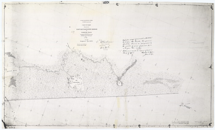 69838, Coast of Texas from head of East Bay Galveston Harbor to Sabine Pass, General Map Collection