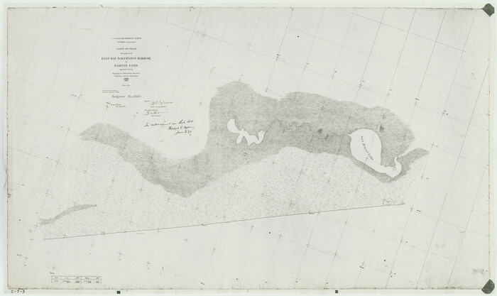 69839, Coast of Texas from head of East Bay Galveston Harbor to Sabine Pass, General Map Collection